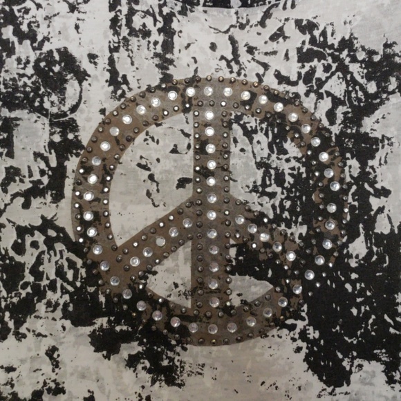 Peace sign burnout t-shirt - Picture 2 of 3